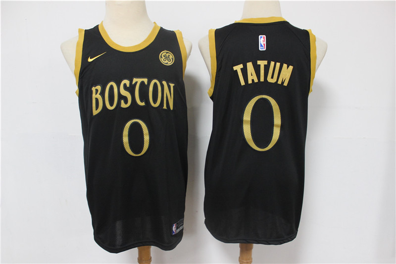 Men Boston Celtics #0 Tatum Black Nike City Edition NBA Jerseys->boston celtics->NBA Jersey
